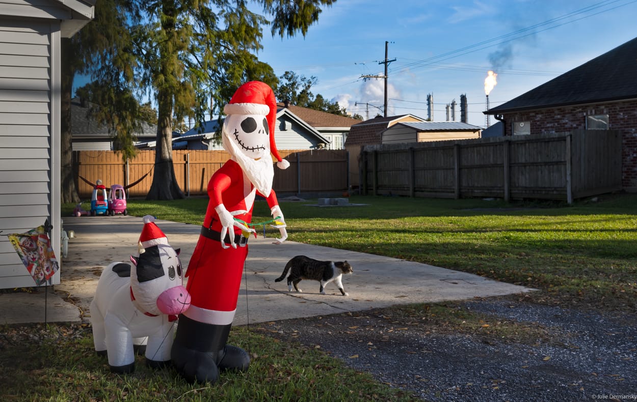 Xmas Related Photos From  Cancer Alley Offer A Warning To Meta, Before It Builds An AI Data Center In Louisiana